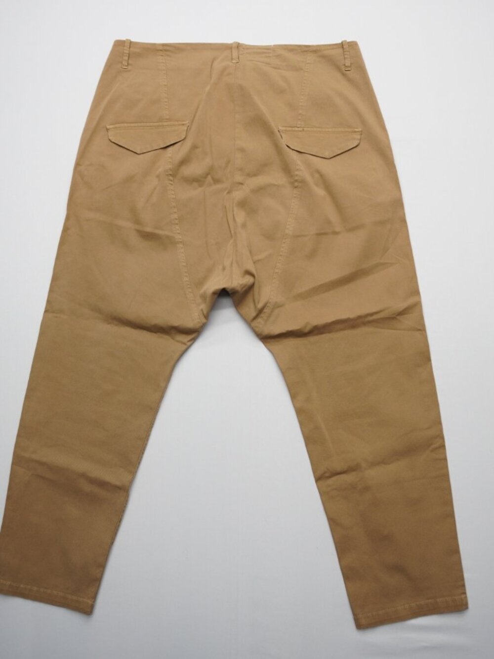 Nili Lotan Paris Drop Crotch Pants in Camel Size 8 - Picture 5 of 13